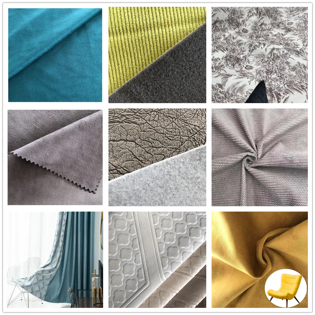 100% Polyester Upholstery Fabric Sofa Cover Suede Fabric Waterproof